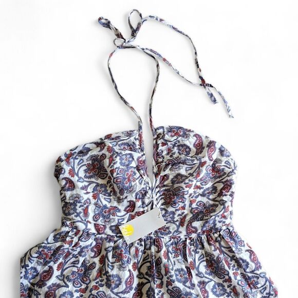 Boden NWT Tiered Garden Party Dress Smocked Halter Tie Ditzy Floral Rara Maxi 8‎ - Picture 10 of 16